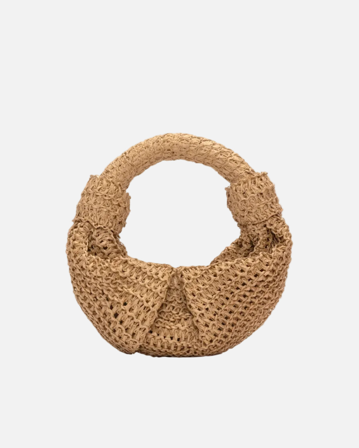 RAFFIA LOPSY BAG - NATURAL