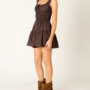 SALT DRESS - BROWN