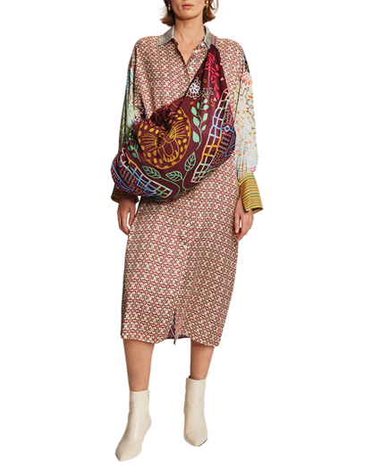 ATHENA COLLAR BUTTON UP DRESS - SHIPIBO