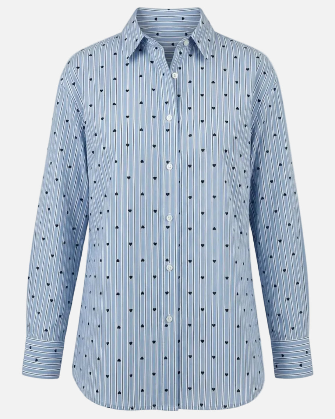 PREP LOVE BF SHIRT - HEARTS &amp; STRIPES