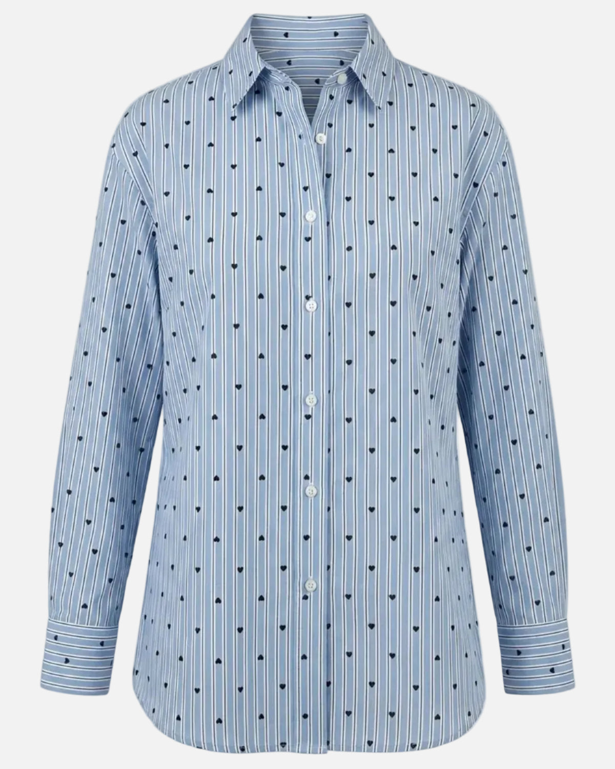 PREP LOVE BF SHIRT - HEARTS &amp; STRIPES