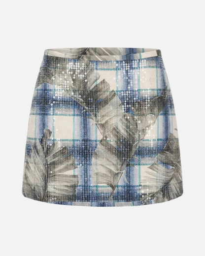 ANDRE PALMS SKIRT - PALM LEAVES SHINE