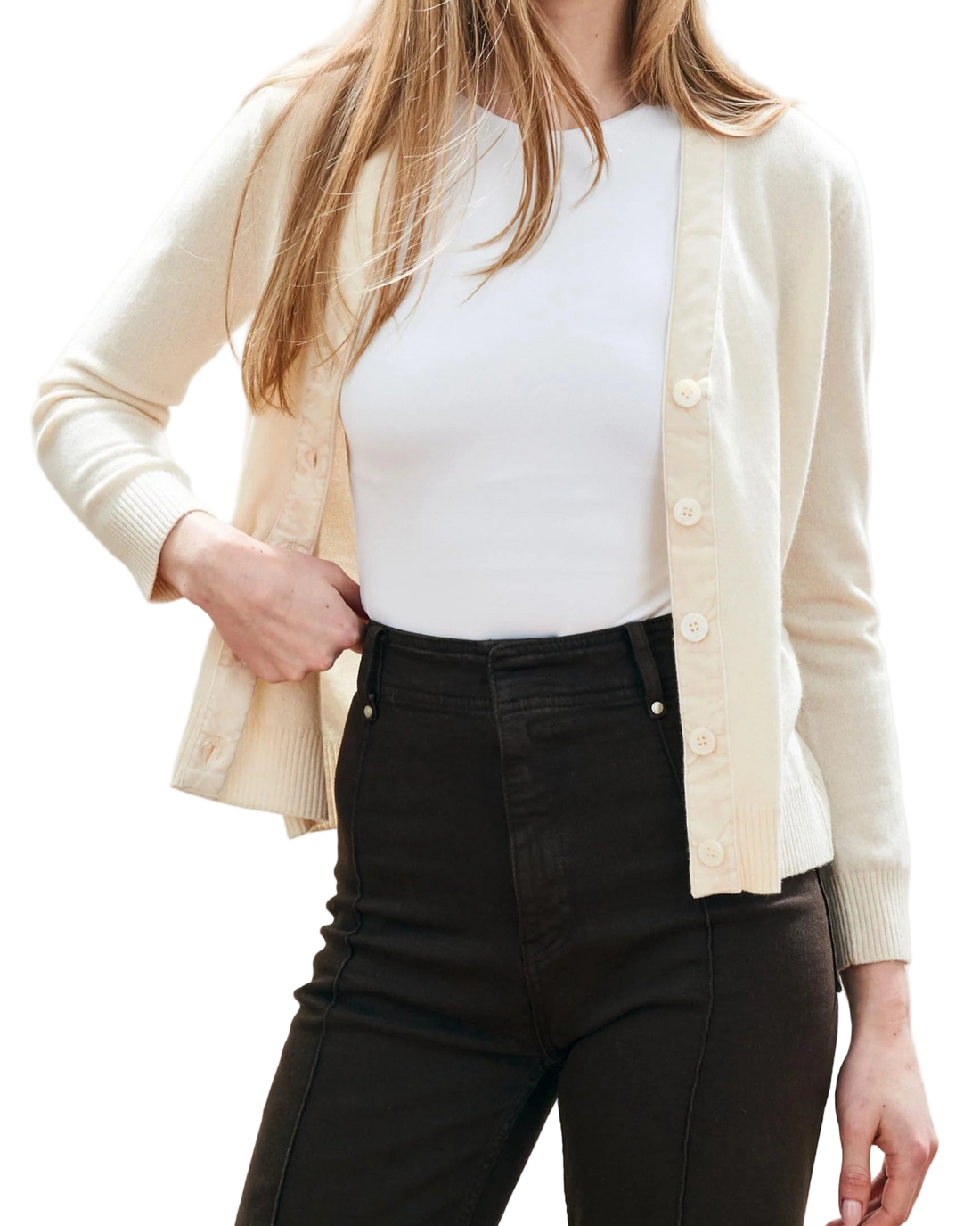 VELVET LITTLE CARDIGAN - EAR OF WHEAT