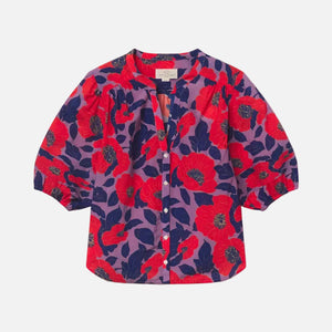 LOREN BLOUSE - POINCIANA FLORAL