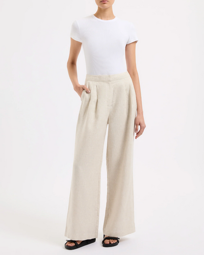 THILDA LINEN PANT - NATURAL