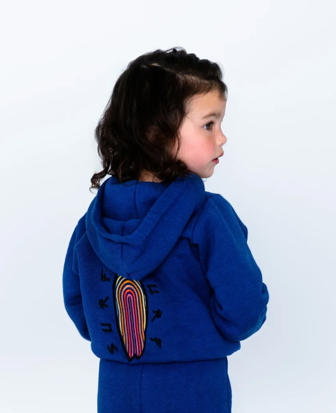 SS Rainbow Surf Toddler Zip Up Hoodie