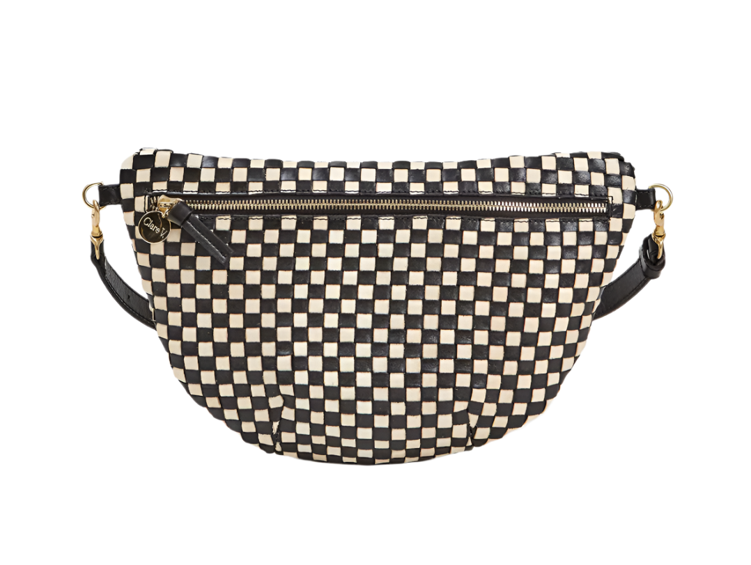 GRANDE FANNY - BLACK/CREAM WOVEN CHECKER