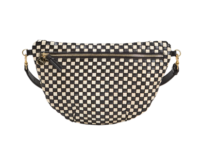 GRANDE FANNY - BLACK/CREAM WOVEN CHECKER
