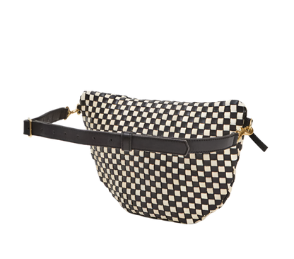 GRANDE FANNY - BLACK/CREAM WOVEN CHECKER