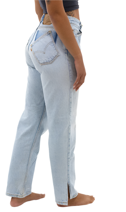 ALLYSA TILTED/SPLIT CUSTOM PANT - LIGHT/MEDIUM