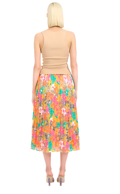 NEON TUILERIES PLEATED SKIRT