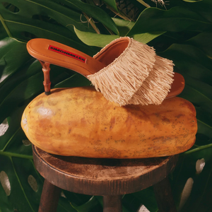 FRINGE PLAYA BAMBOO HEEL - NATURAL