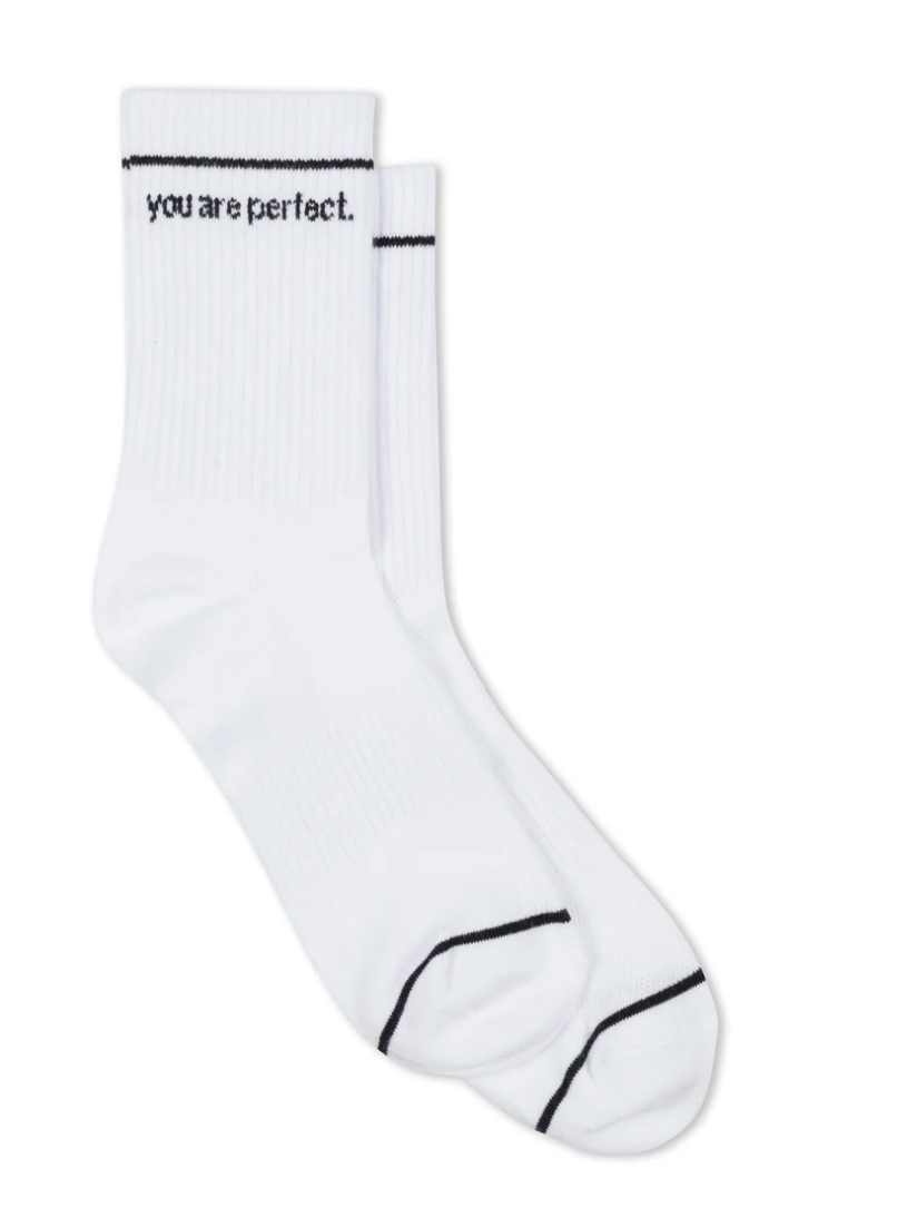YOU ARE PERFECT SOCK - WHITE