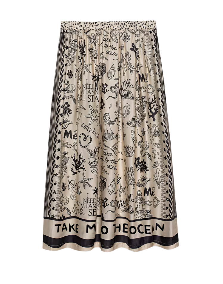 ELIZABETH MIDI SKIRT - MERMAID