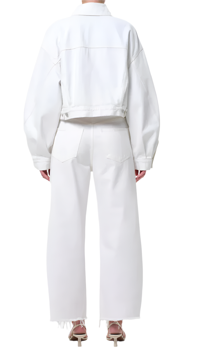 LOW CURVE FRAY PANT - MILKSHAKE