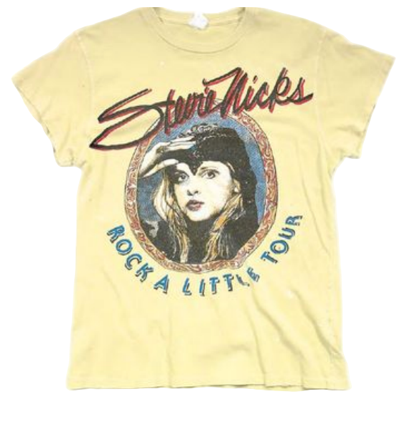 THE STEVIE NICKS CROP TEE - SUN BLEACH