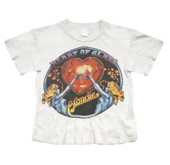 THE BLONDIE CROP TEE - VINTAGE WHITE