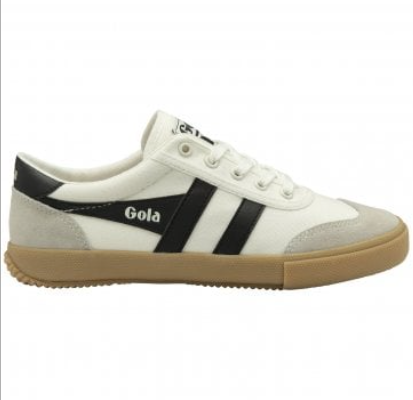 WOMENS BADMINTON PLIMSOLLS - OFF WHITE/BLACK