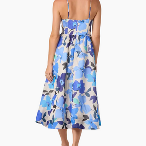 JANNA DRESS - BLUE FLORAL
