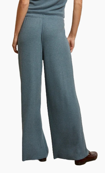 MADDIE WAFFLE DRAWSTRING PANT - SLATE