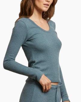 ESME WAFFLE LS - SLATE