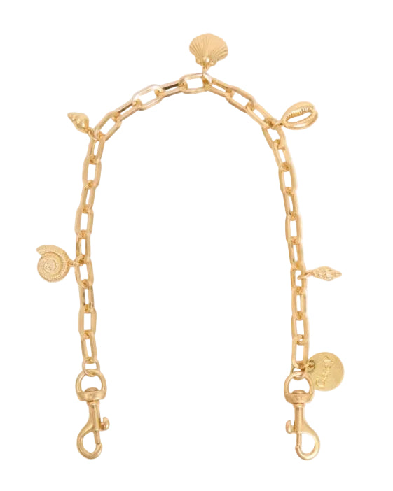 SHORTIE STRAP - OVAL LINK WITH SEA CHARMS BAG STRAP