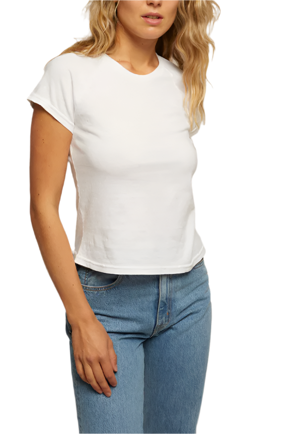 APRIL CREW TEE - WHITE