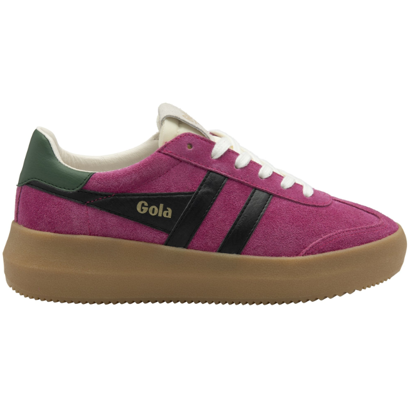 WOMENS ATHENA SNEAKERS - FUCHSIA/BLACK/GREEN