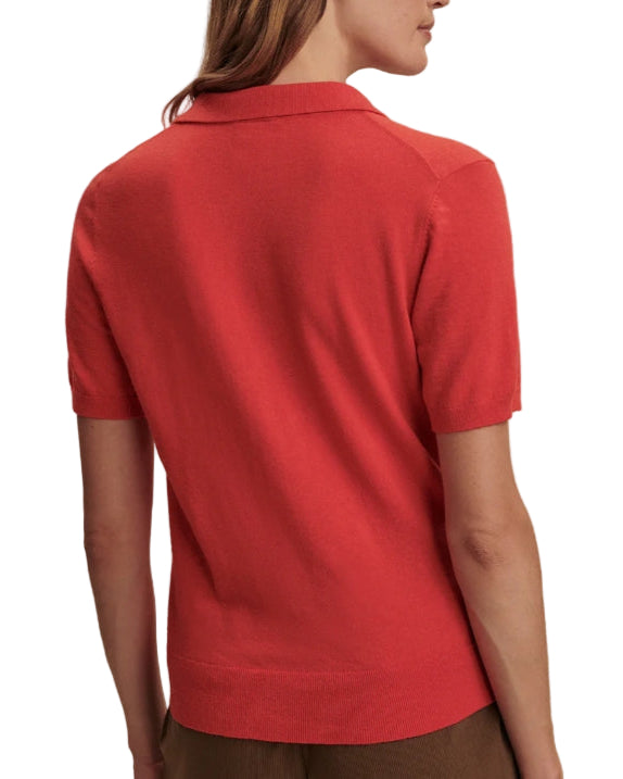 TONI KNIT POLO - POINSETTIA