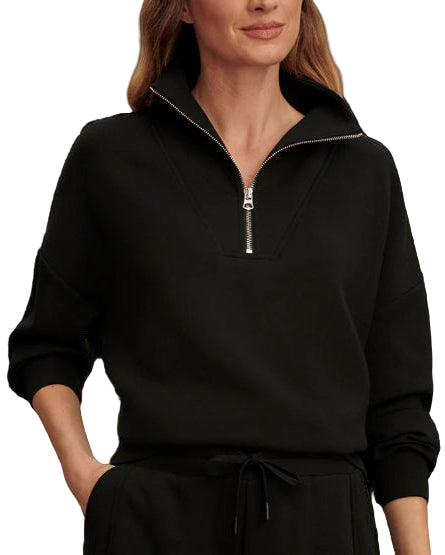 HAWLEY HALF ZIP - BLACK