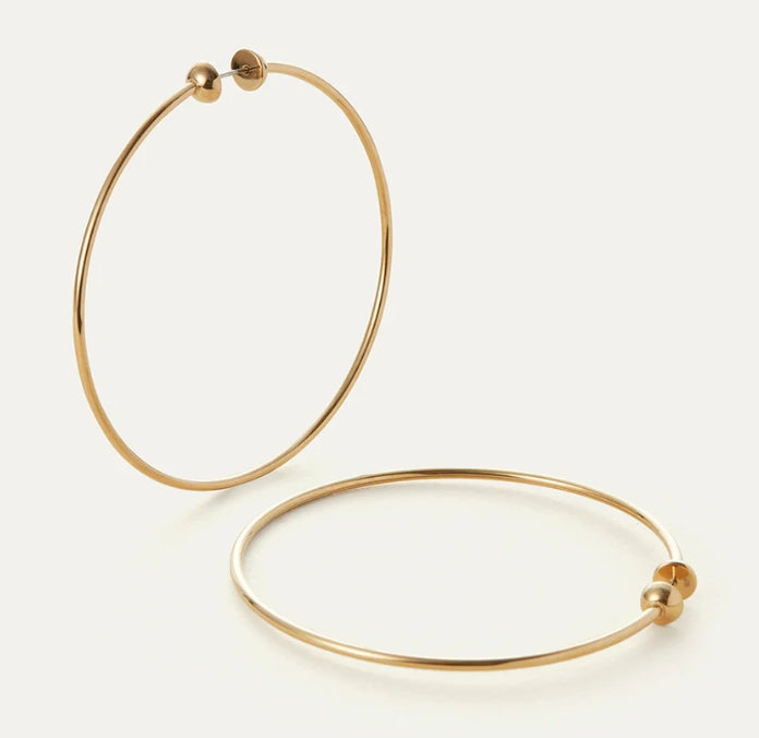 ICON HOOPS LARGE - GOLD