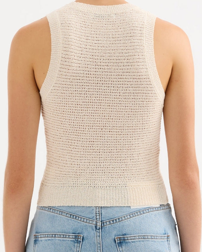 EMBER KNIT TANK - CREAM
