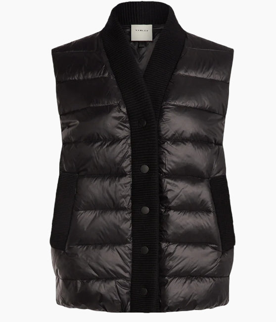 COLWYN BOXY GILET - BLACK