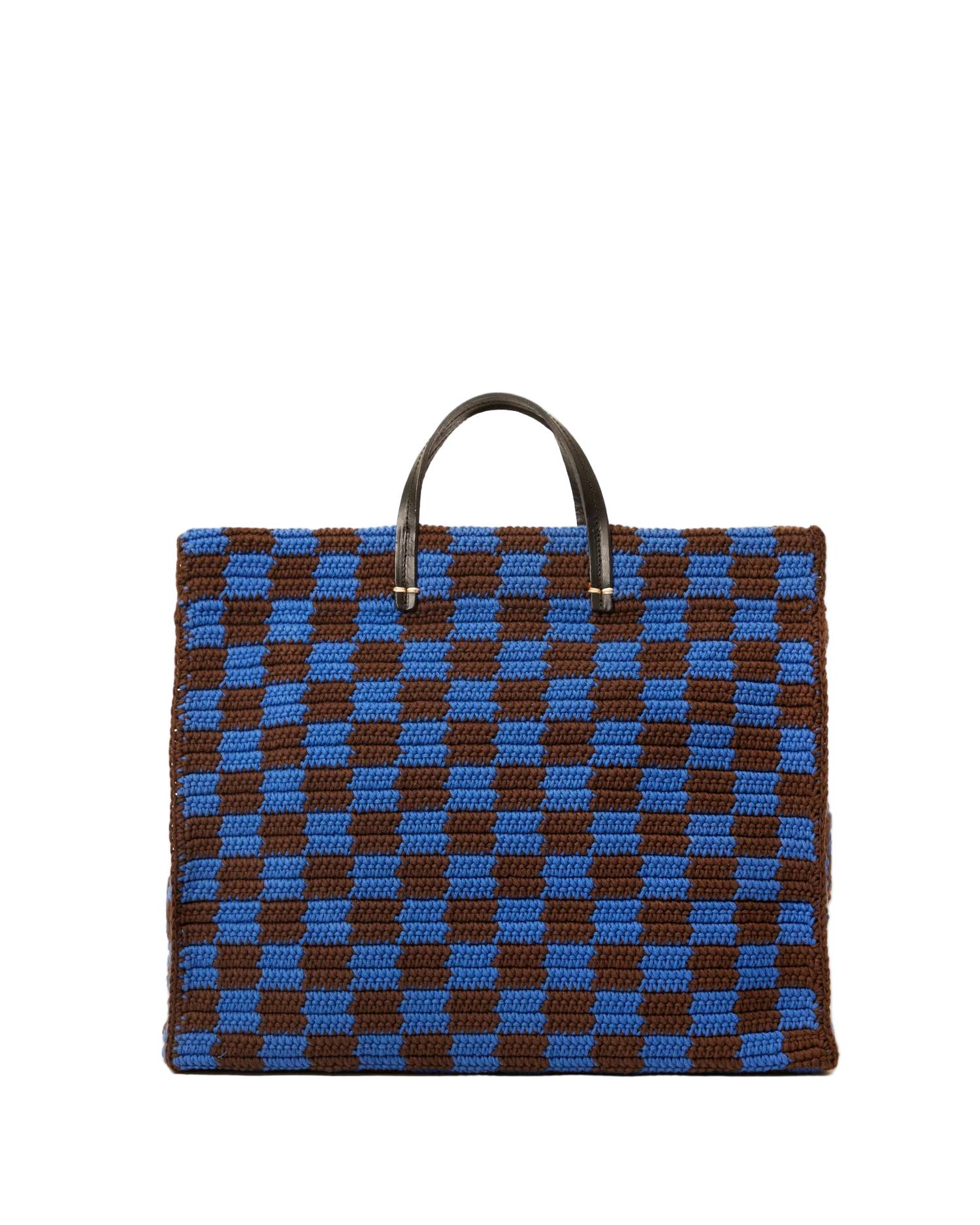 SUMMER SIMPLE TOTE - DEEP BLUE/CHOCOLATE