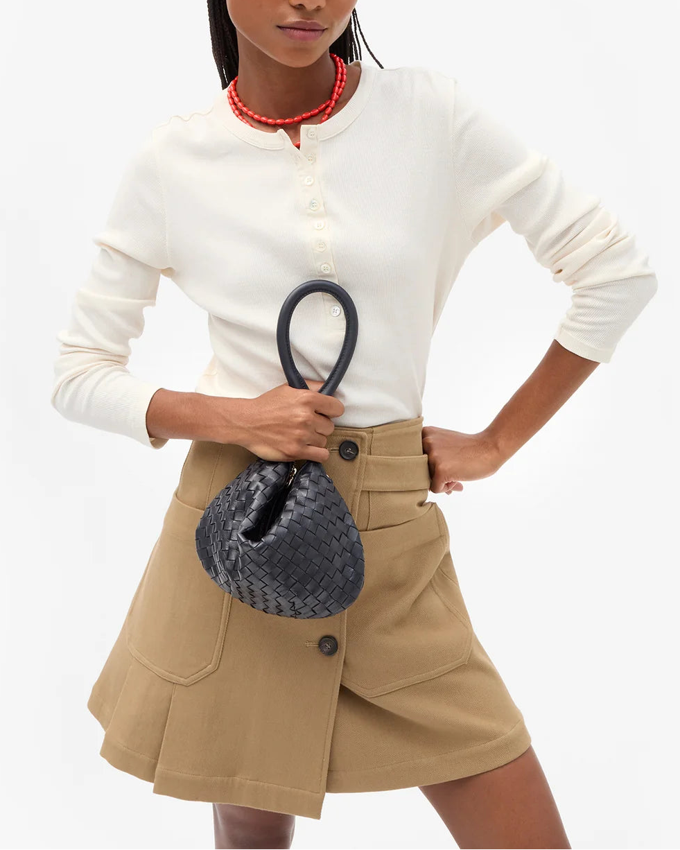 PETIT MOYEN - TWILIGHT NAVY DIAGONAL WOVEN