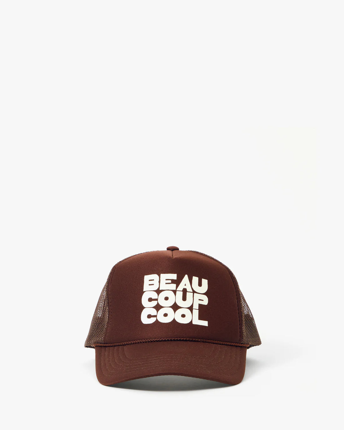 TRUCKER HAT - CHOCOLATE W/ CREAM BEAUCOUP COOL