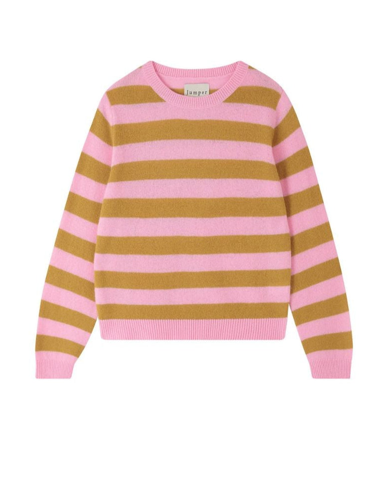 STRIPE CREW - CANDY AND MUSTARD