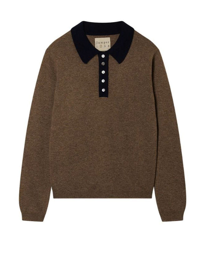 GROSGRAIN CARDIGAN - UMBER