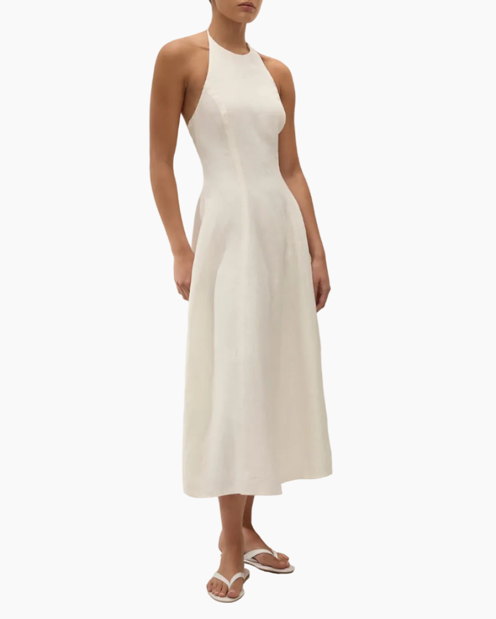 NEOLIA MIDI DRESS - WHITE