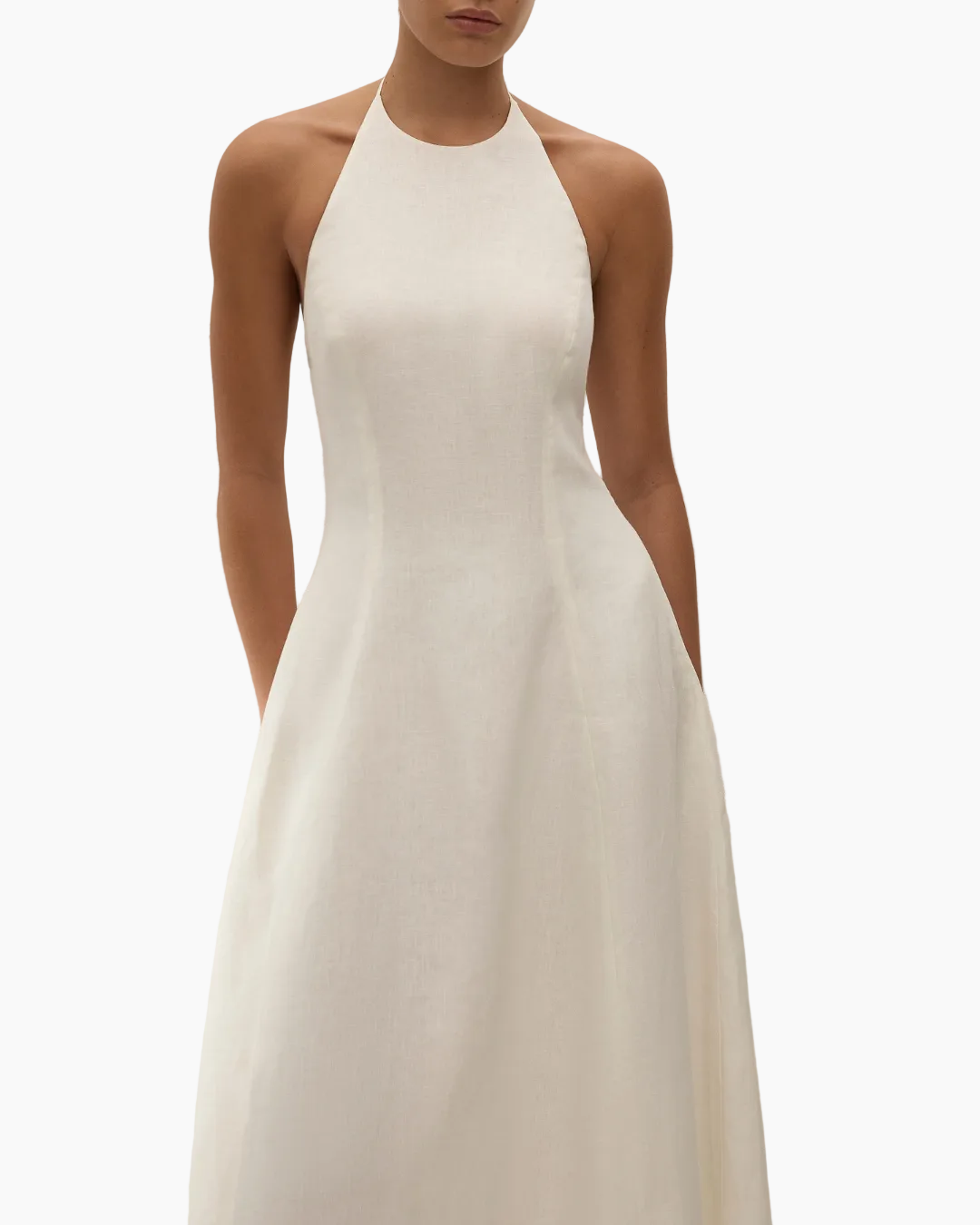 NEOLIA MIDI DRESS - WHITE