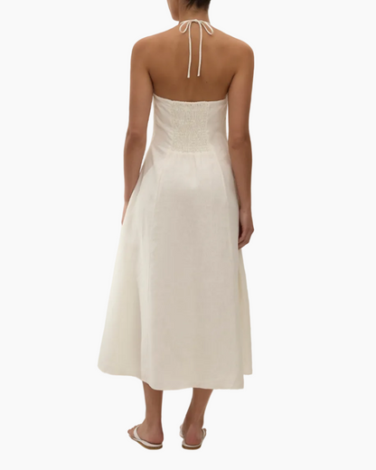 NEOLIA MIDI DRESS - WHITE