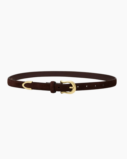 THE ADELA BELT - ESPRESSO SUEDE