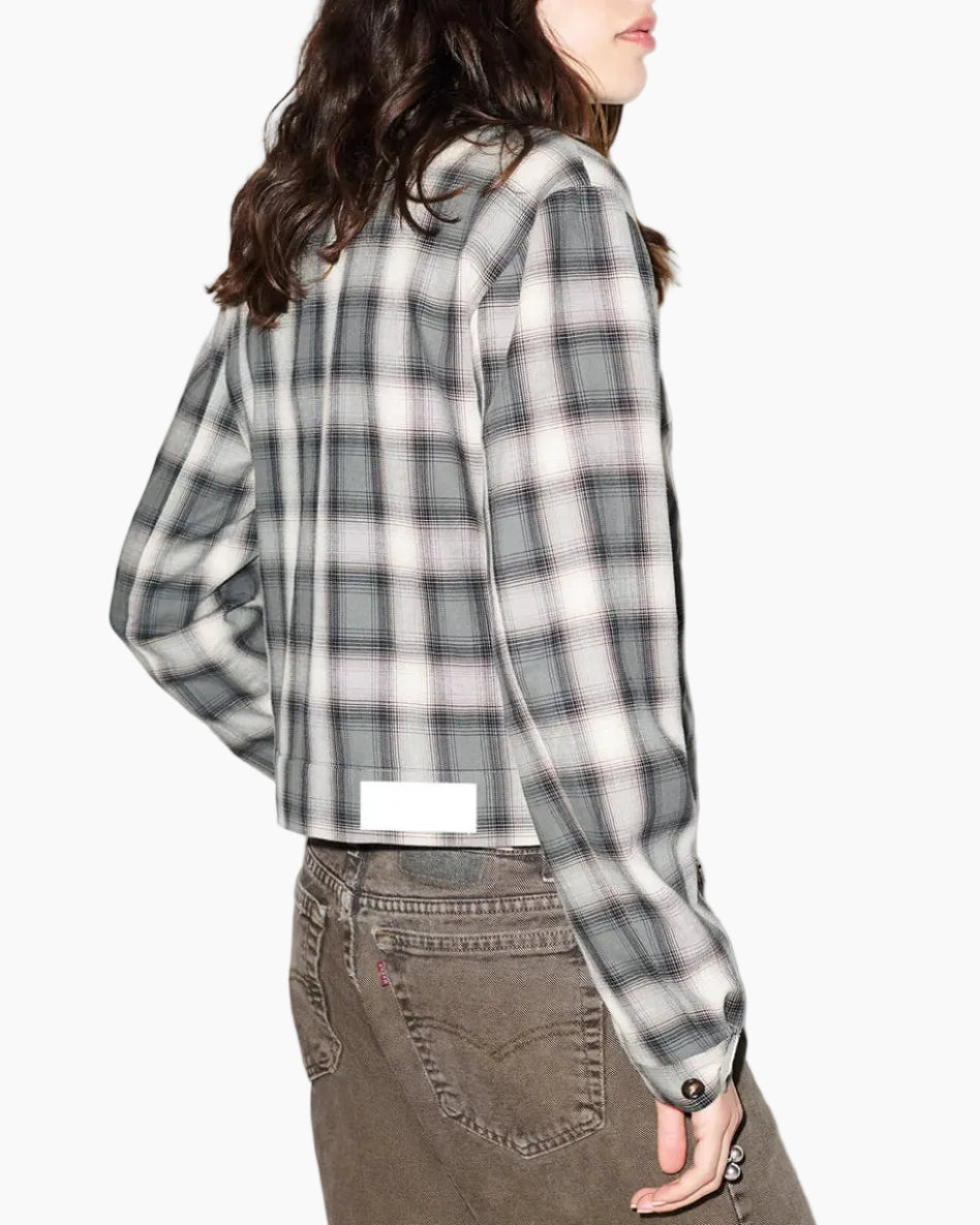 VIV JACKET - DARK SAGE PLAID