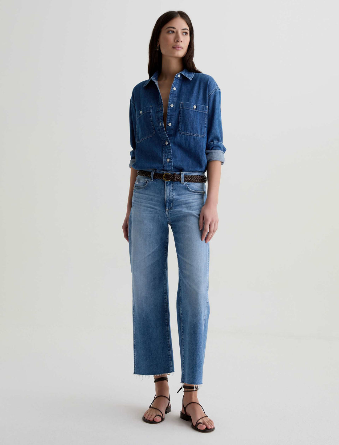 SAIGE WIDE LEG CROP - ROSARITO
