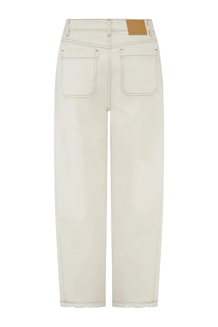 BO BARREL LEG JEAN - ECRU