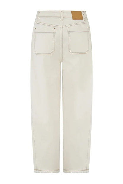 BO BARREL LEG JEAN - ECRU