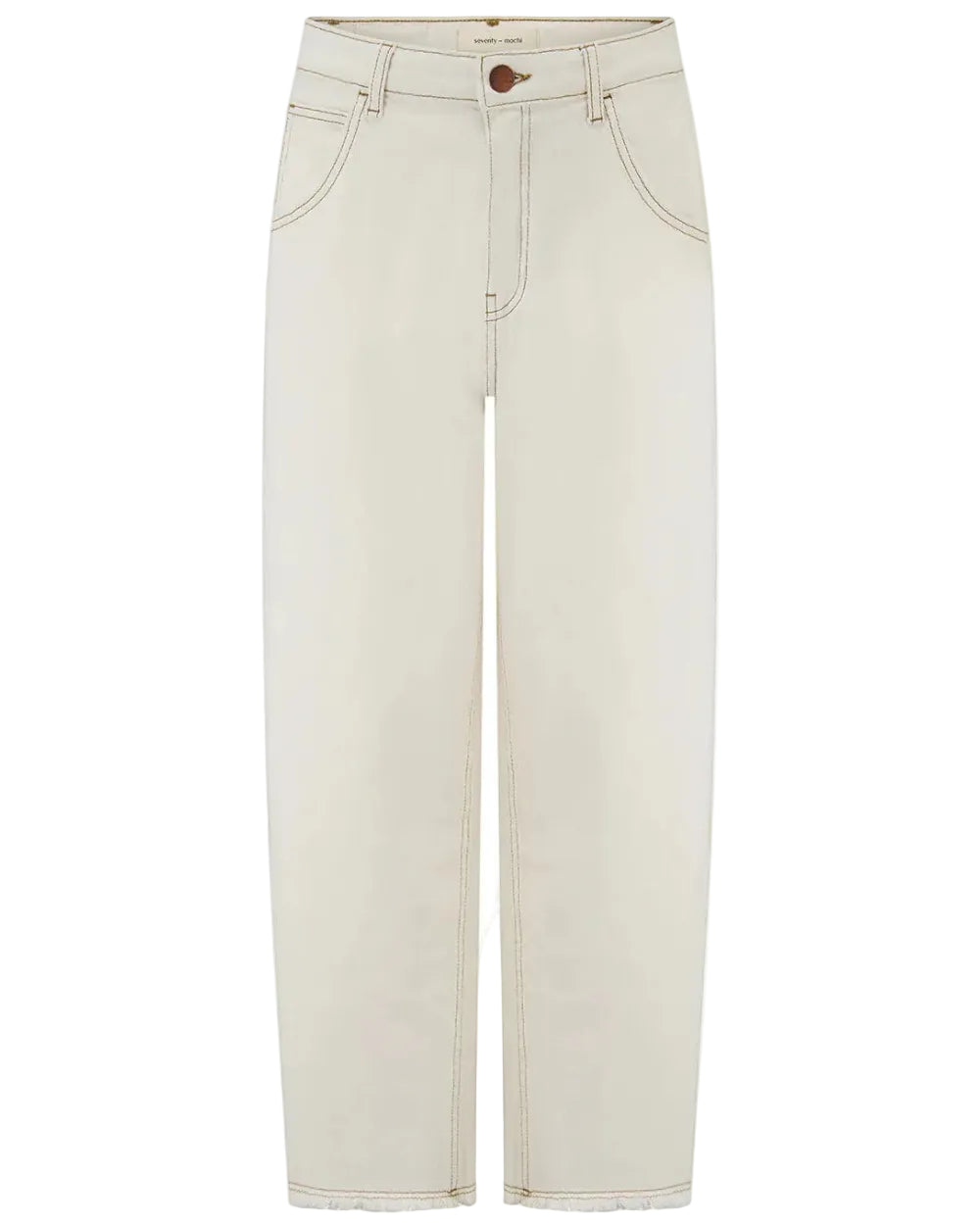 BO BARREL LEG JEAN - ECRU
