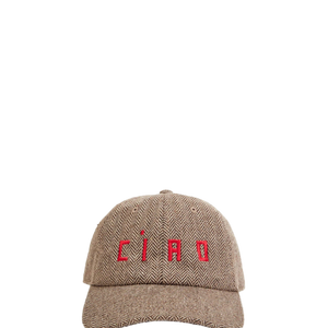 WOOL BASEBALL HAT - TAUPE