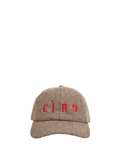 WOOL BASEBALL HAT - TAUPE