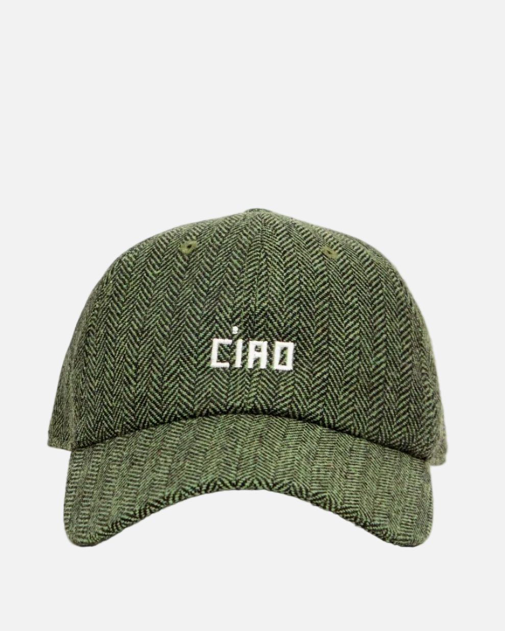 WOOL BASEBALL HAT-GREEN/BLACK CIAO
